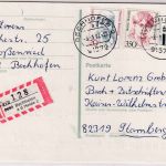 BRD - 60 Pfg. SWK Ganzsache+Zusatz Einschreibekarte Bechhofen a.d. Heide 2 1994