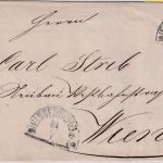 Bayern - 3 Kr. Wappen gez. Brief n. ÖSTERREICH HKS Weissenburg a/S. 31/7 (1872)