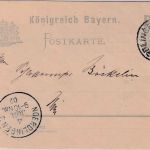 Bayern - 2 Pfg. Rauten Ganzsache/Orstkarte n. Zudruck Nördlingen 4. JUN 02
