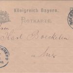 Bayern - 2 Pfg. Rauten Ganzsache/Orstkarte n. Zudruck Nördlingen 17. FEB 02