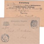 Bayern - 2 Pfg. Rauten Ganzsache/Orstkarte n. Zudruck Nördlingen 17. FEB 02