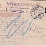 Bayern - Belzheim T. Hochaltingen Posthilfstellen-Ra3 unfrankierte Karte 1907