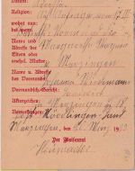 DR - Merzingen Nördlingen Land Landpost-Ra2 Karte n. Mainkofen 1933