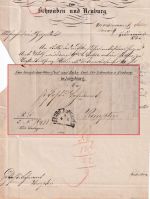 Bayern - Bahnh. Augsburg 4/11 HKS Dienstbrief Ober-Post-u. Bahnamt 1865