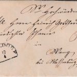 Bayern - Mühldorf 19/4 HKS 6 Kr. Portobrief n. Wang b. Wasserburg 1854