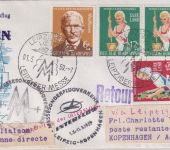 Saarland/OPD - Interflug Leipziger Messe Sonderflug Zuleitungspost 1957