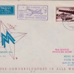 Saarland - Interflug Leipziger Messe Berlin-Leipzig Zuleitungspost 1956