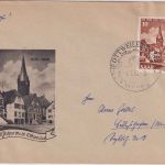 Saarland - 10 Fr. 400 Jahre Ottweiler Schmuck-FDC m. ESST 8.7.50