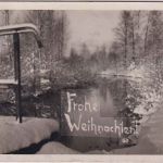 DR - Pronitten (Kurisches Haff) 24.12.36 Weihnachtskarte n. Husum