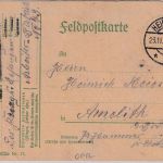 DR - Heilsberg 23.11.15 Feldpostkarte (Bewachungseinheit Kgf.-Btl.) n. Amelith