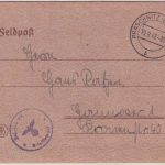 DR - Praschwitz (Südostpreussen) 19.9.42 Feldpostbrief n. Hannover