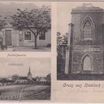 Ostpreussen - Knoblock Posthilfsstelle Kapelle etc. sw-Mehrbild-AK gelaufen 1903