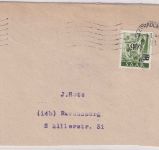 Saarland - 9 Fr./30 Pfg. Freimarke Brief >20g Saarbrücken - Ravensburg 9.1.48