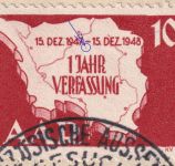 Saarland - 10 (Type II !!) + 25 Fr. Verfassung FDC ESST Saarbrücken 15.12.48