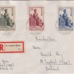 Saarland - Heiliges Jahr Satzbrief/Einschreiben St. Ingbert 8.10.50
