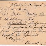 DR - Gollantsch 17.8.03 5 Pfg. Germania Karte n. Wasserburg a/Inn
