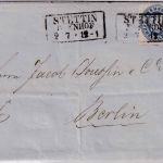 Preussen - 2 Sgr. Adler Brief Ra2 Stettin Bahnhof - Berlin 2/7 (1863) mit Inhalt