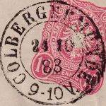 DR - Colbergermünde 24.10.83 K2 10 Pfg. Ganzsache/Brief n. Königsberg i/Pr.