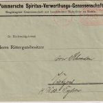 DR-Infla - Stettin 28.9.23 250.000 M. Postfreistempel Firmenbrief n. Tychow