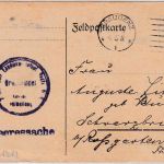 DR - Graudenz 1917 Heeressache/portofr. Karte n. Schwarzbruch