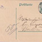 DR - Trebnig (Kr. Nimptsch) 20.5.11 KOS 5 Pfg Germania Ganzsache/Karte n. Berlin