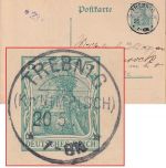 DR - Trebnig (Kr. Nimptsch) 20.5.11 KOS 5 Pfg Germania Ganzsache/Karte n. Berlin
