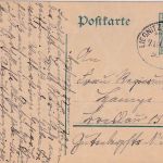 DR - Liegnitz Merzdorf Zug 736 Bahnpost-Stempel 5 Pfg. Germania Ganzsache 1913