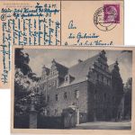 DR - Waldenburg (Schles.) 9.2.45 6 Pfg. AH AK Schloss Waldenburg n. Biehla