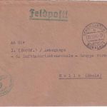 DR - Schöngarten 2 ü. Breslau 21.11.41 Poststelle I Feldpostbrief n. Halle
