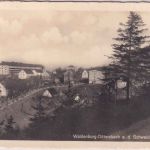Schlesien - Waldenburg-Dittersbach Ortsansicht sw-Foto-AK ungebraucht ca. 1935