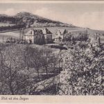 Schlesien - Striegau Blick zu den Bergen sw-AK ungebraucht ca. 1935