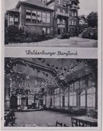 Schlesien - Waldenburg Kaiser-Friedrich-Baude Mehrbild-sw-AK ungebraucht ca 1935