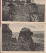 Schlesien - Heuscheuer Leporello mit 10 sw-Ansichtskarten ca. 1930
