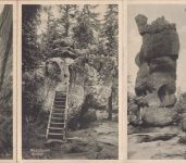 Schlesien - Heuscheuer Leporello mit 10 sw-Ansichtskarten ca. 1930