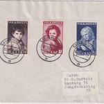 Saarland - Volkshilfe 1952 Brief/FDC Saarbrücken - Hamburg 3.11.52