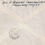 Saarland - 50 Fr. Freimarke Einschreibebrief Saarbrücken 6 - Homburg 6.12.49