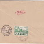 Saarland - Volkshilfe 1953 u.a. Einschreibebrief/FDC St. Ingbert 16.11.53