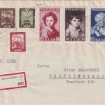 Saarland - Volkshilfe 1952 u.a. Einschreibebrief Saarbrücken - Freudenstadt 1953