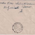 Saarland - 50 Fr. Freimarke Einschreibebrief Neunkirchen 1 - Rosenheim 21.8.51