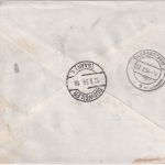 Saarland - 2x25 Fr. Freimarken (Schmelzer) Einschreibebrief Saarbrücken 19.3.54