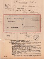 Preussen - Neuenburg i. Westpreussen 7.12.66 R3 Insinuationsdokument