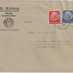 DR - 8+4 Pfg. Hindenburg Firmenbrief Danzig 5 - Garmisch 1940