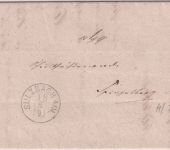 Württemberg - Sulzbach a/M Postablage Neulautern Dienstbrief n. Spiegelberg 1869