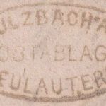 Württemberg - Sulzbach a/M Postablage Neulautern Dienstbrief n. Spiegelberg 1869