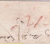 Württemberg/Bayern - Stuttgart 13. OCT 1822 Portobrief n Ansbach - Retourvermerk