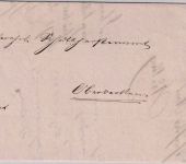 Württemberg - Schorndorf Postablage Oberberken Dienstbrief n. Oberberken 1871