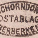 Württemberg - Schorndorf Postablage Oberberken Dienstbrief n. Oberberken 1871