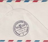 USA - PanAm Erstflug New York GPO Berlin 30.5.64 blauer Flugbestätigungsstempel
