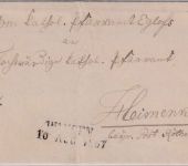 Württemberg/Bayern - Wangen Postablage Eglofs Dienstbrief n. Heimenkirch 1867