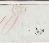 Württemberg - Rottweil 13. NOV 1844 roter L2 Francobrief Wilhelmshall Stuttgart